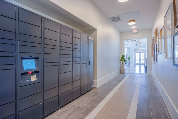 Parcel pickup lockers at Napa Oaks Apartments offer convenient and secure package storage for residents