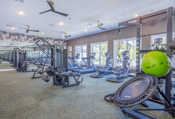 State-of-the-art fitness center with modern equipment at Napa Oaks Apartments, perfect for active lifestyles in a luxury living environment