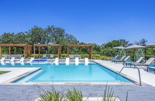Luxurious pool at Napa Oaks Apartments offering stunning views and relaxation opportunities for residents
