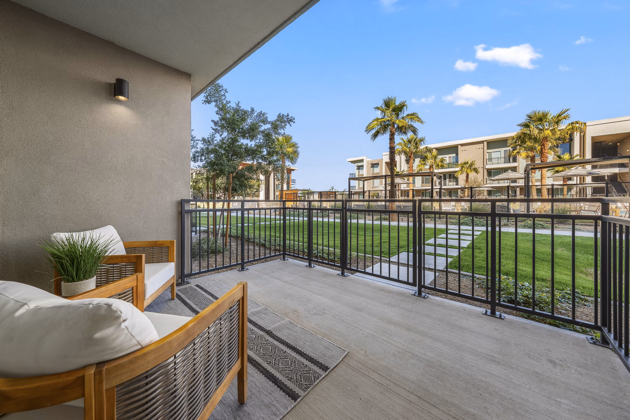 patio at Bask Deer Valley Apartments