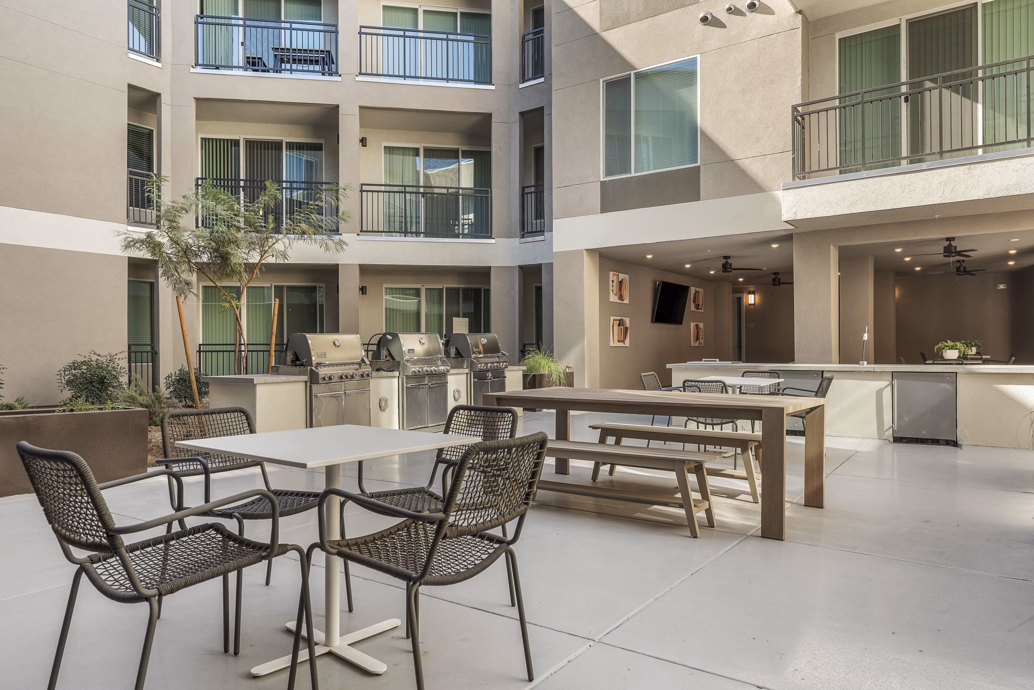grill area at Bask Deer Valley Apartments 