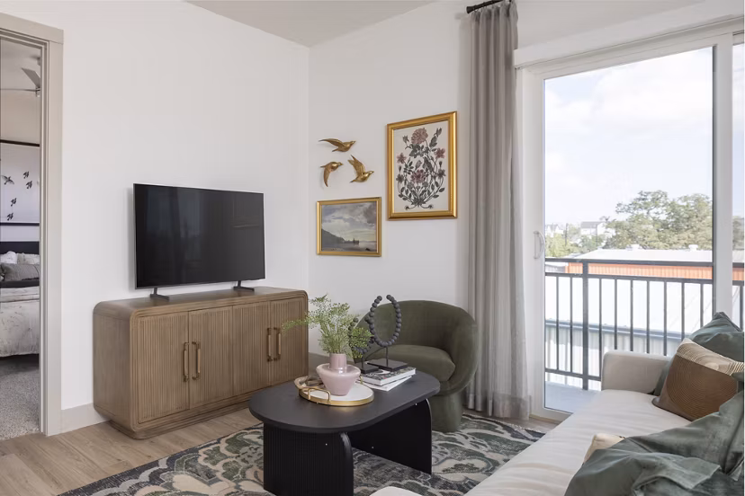 living room at Emeline Heights, a Broadstone Community Apartments