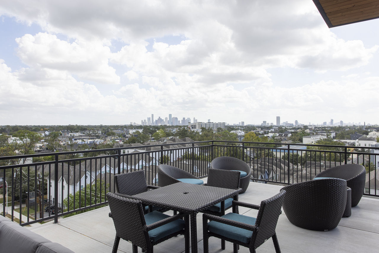 Roof deck at Emeline Heights A Broadstone Community
