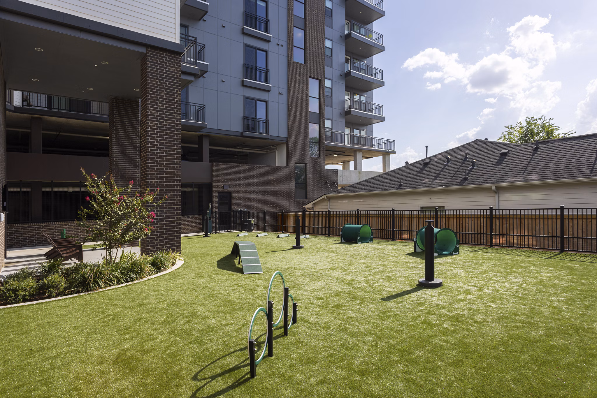 dog park at Emeline Heights, a Broadstone Community Apartments