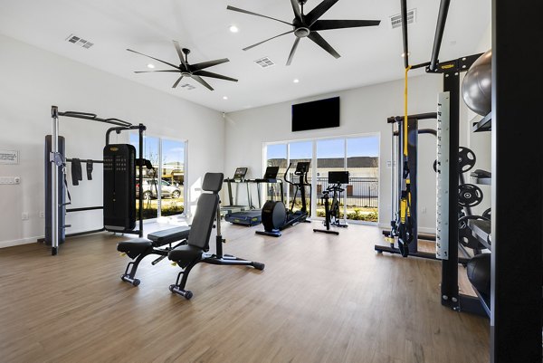 fitness center at Yardly Beltmill Apartments