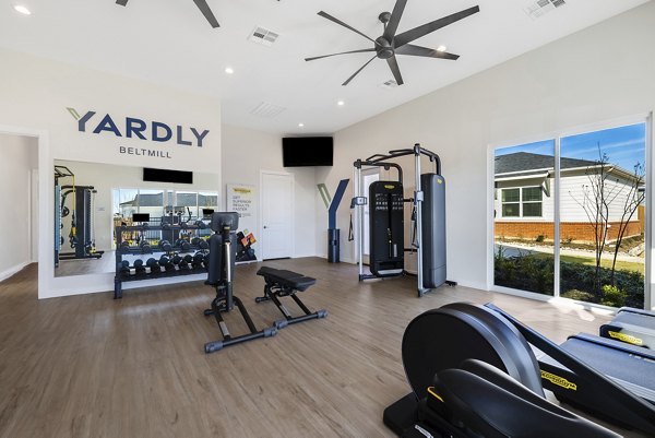 fitness center at Yardly Beltmill Apartments