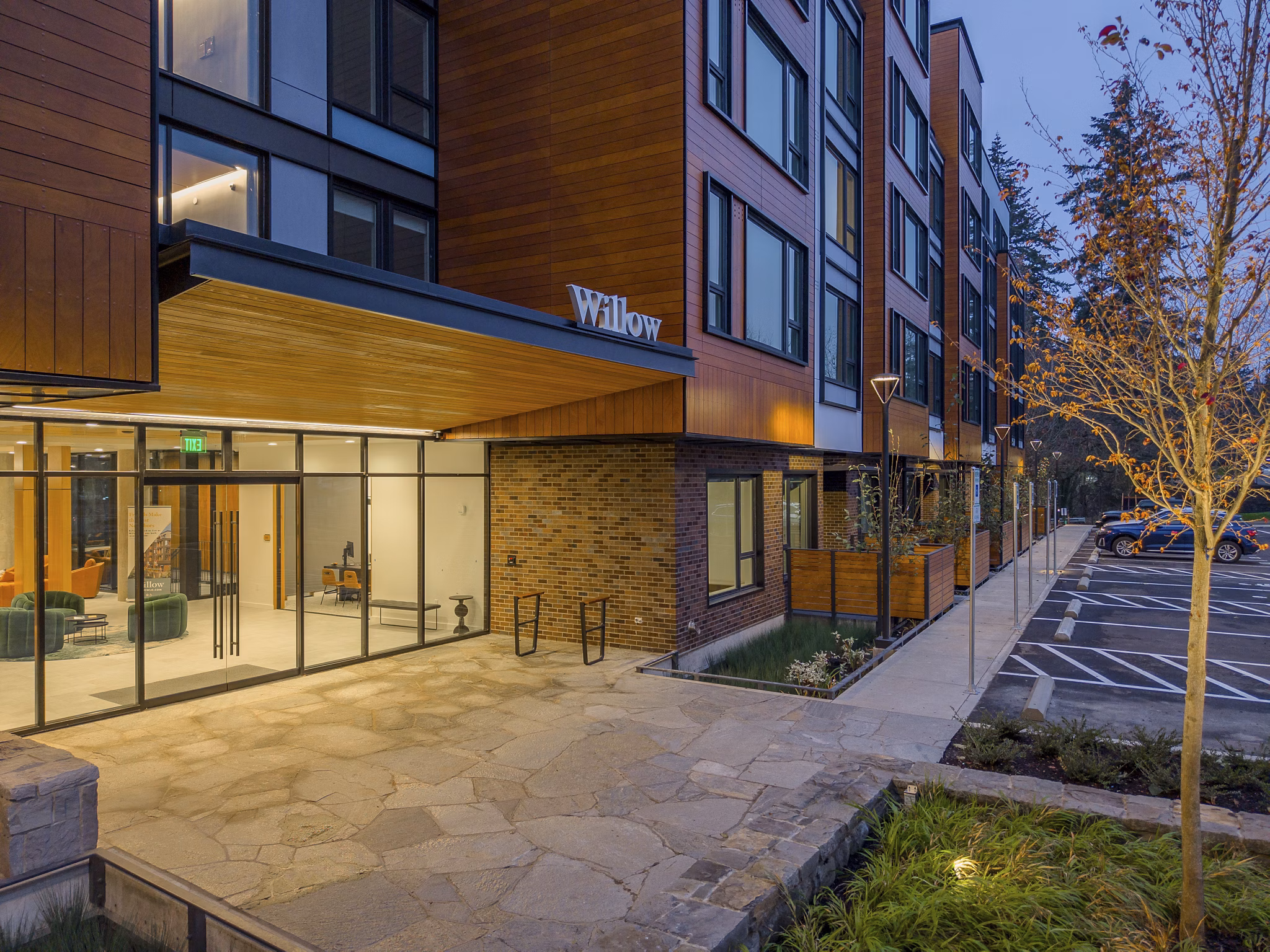building at Willow Apartments