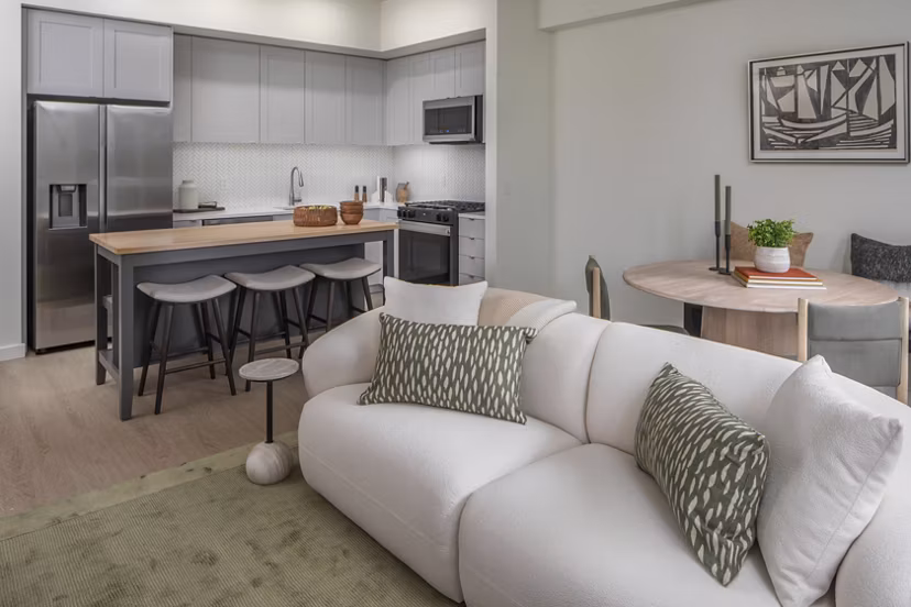 living room at Willow Apartments