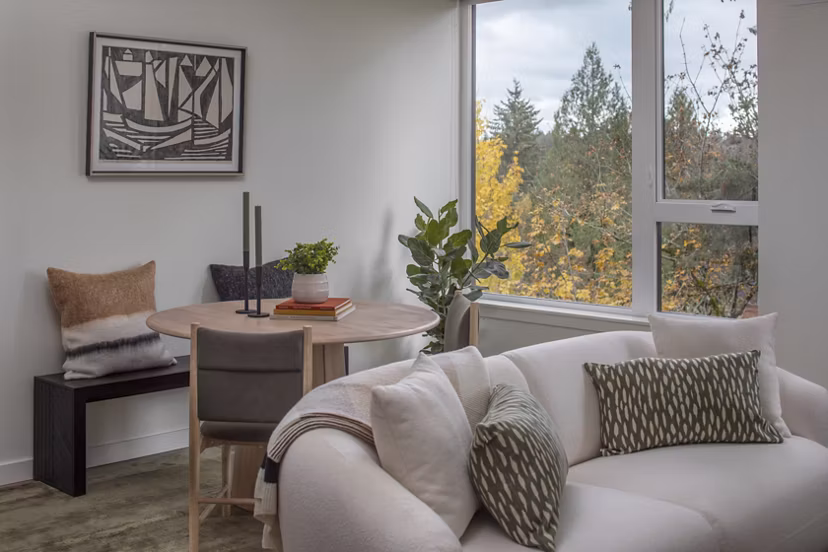 living room at Willow Apartments