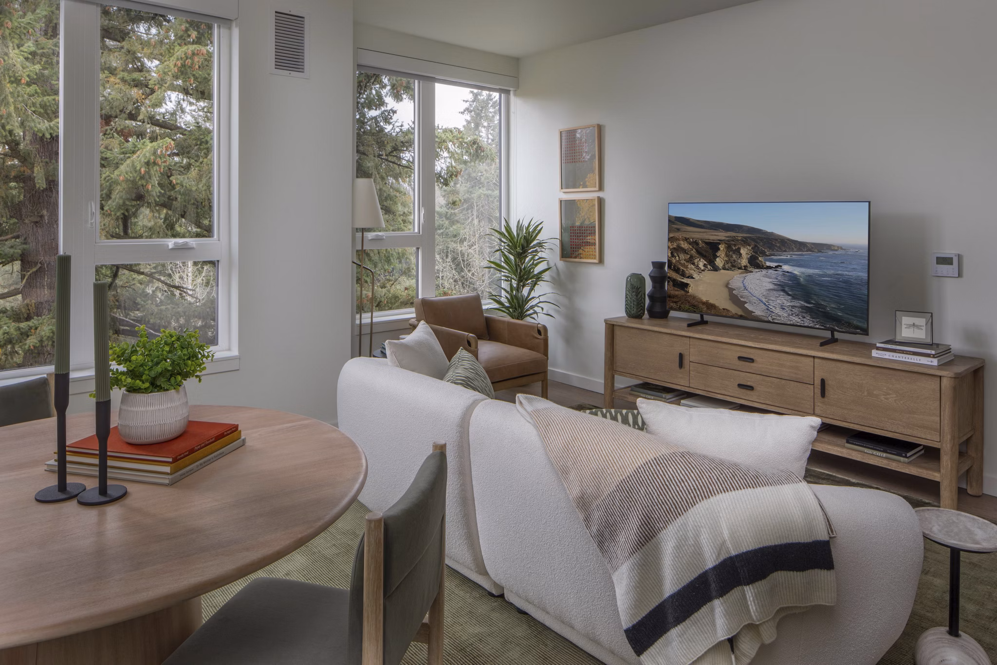 living room at Willow Apartments