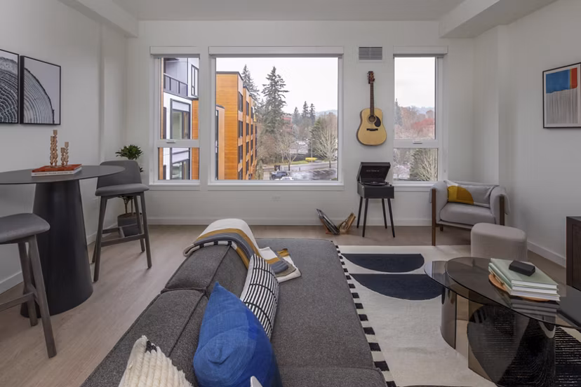 living room at Willow Apartments