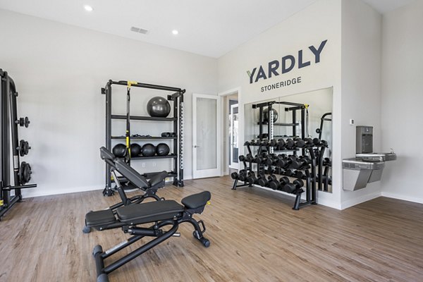 fitness ceneter at Yardly Stoneridge Apartments