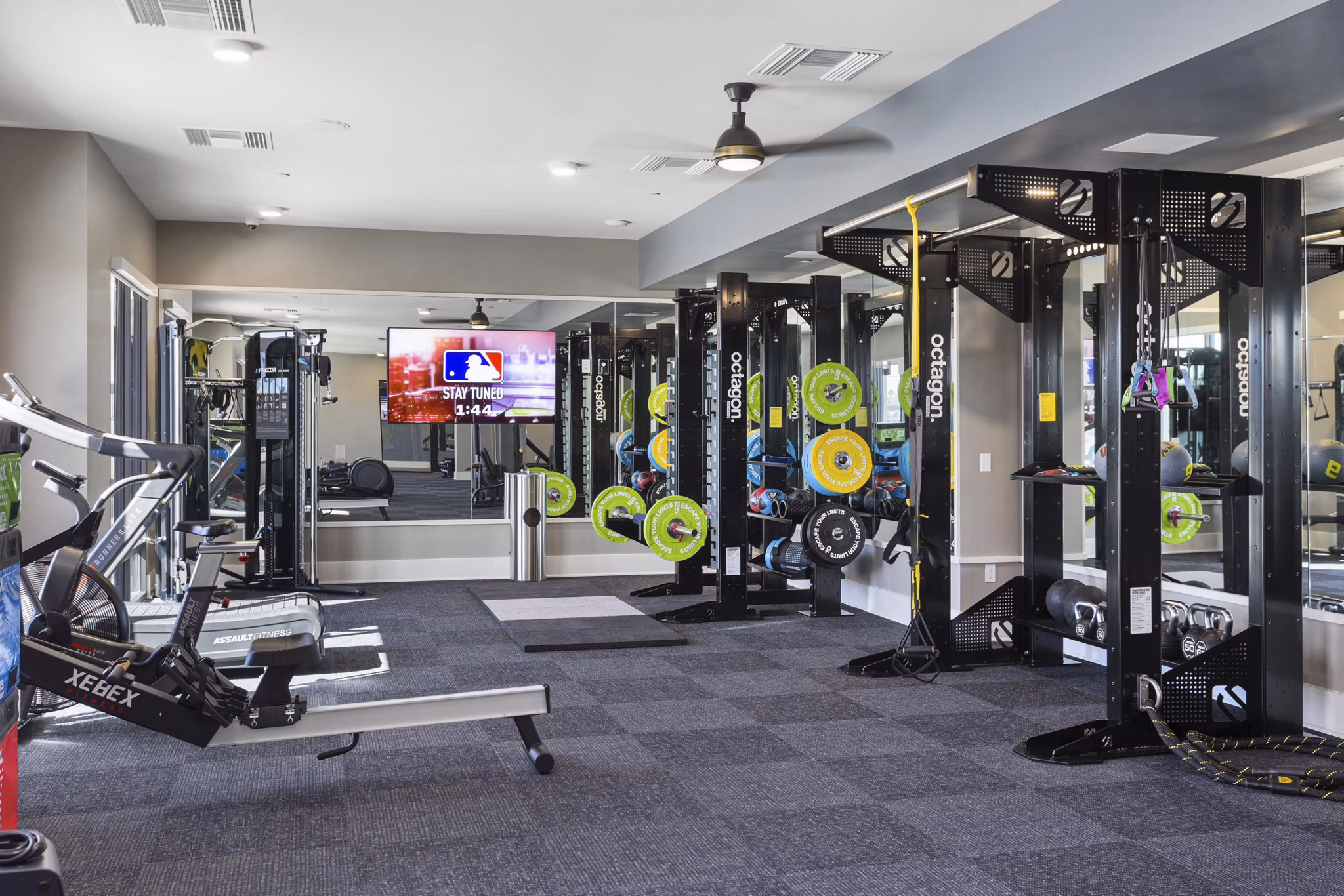 fitness center at Alta Rise Apartments