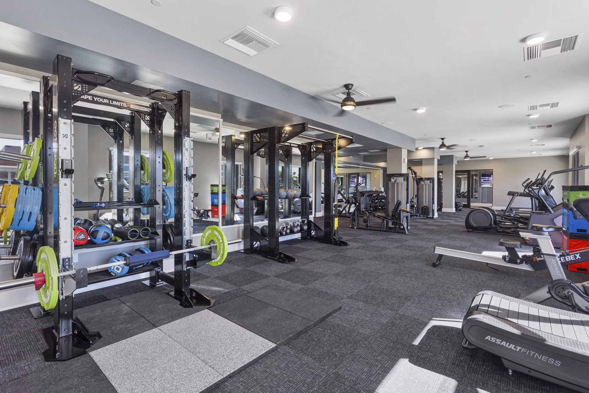 fitness center at Alta Rise Apartments
