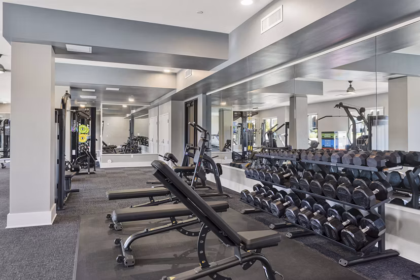 fitness center at Alta Rise Apartments