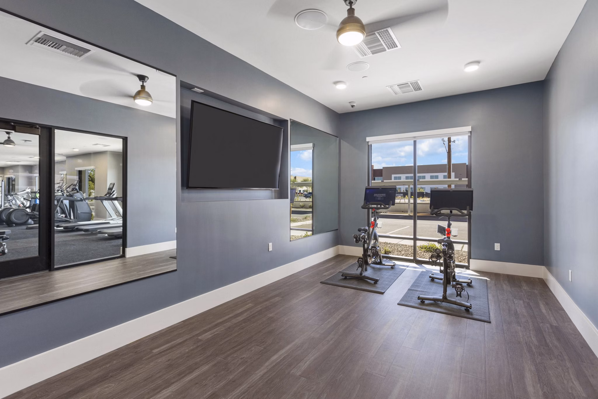 fitness center at Alta Rise Apartments