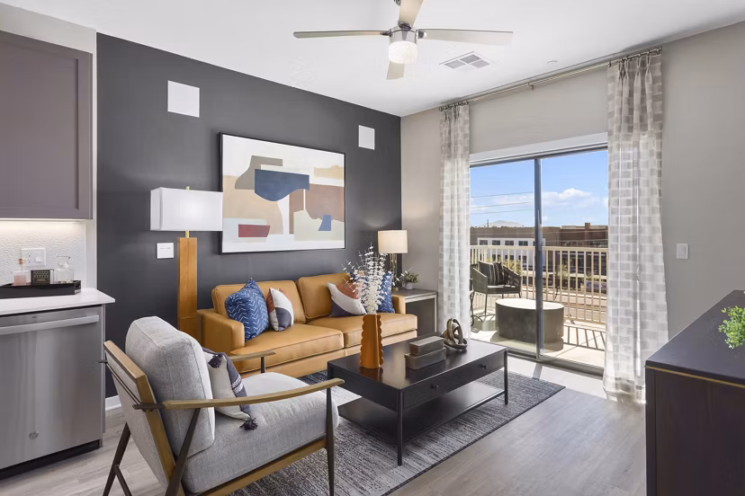 living room at Alta Rise Apartments