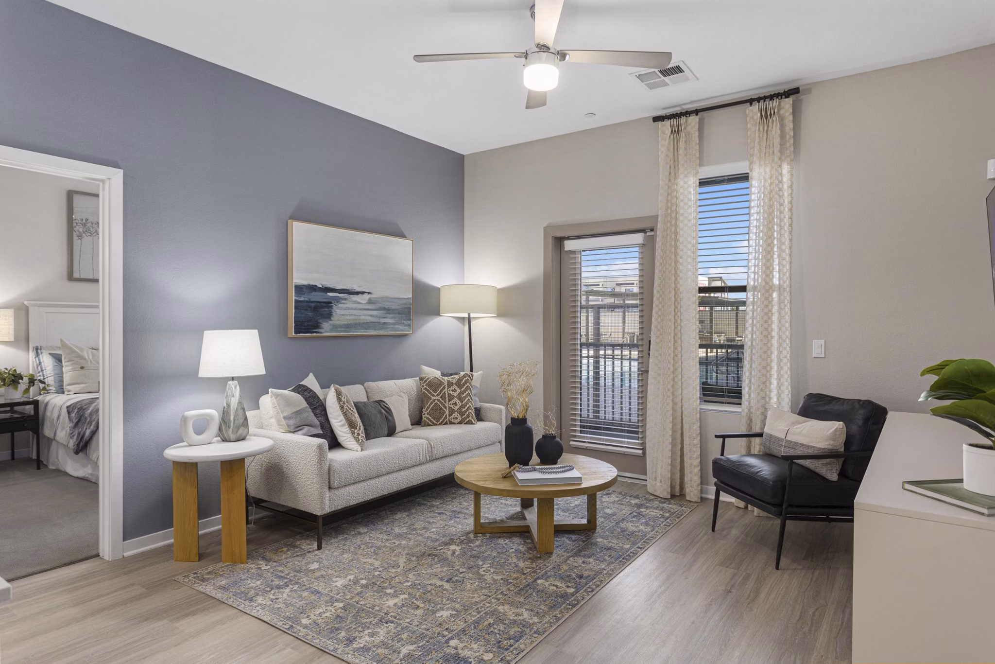 living room at Alta Rise Apartments