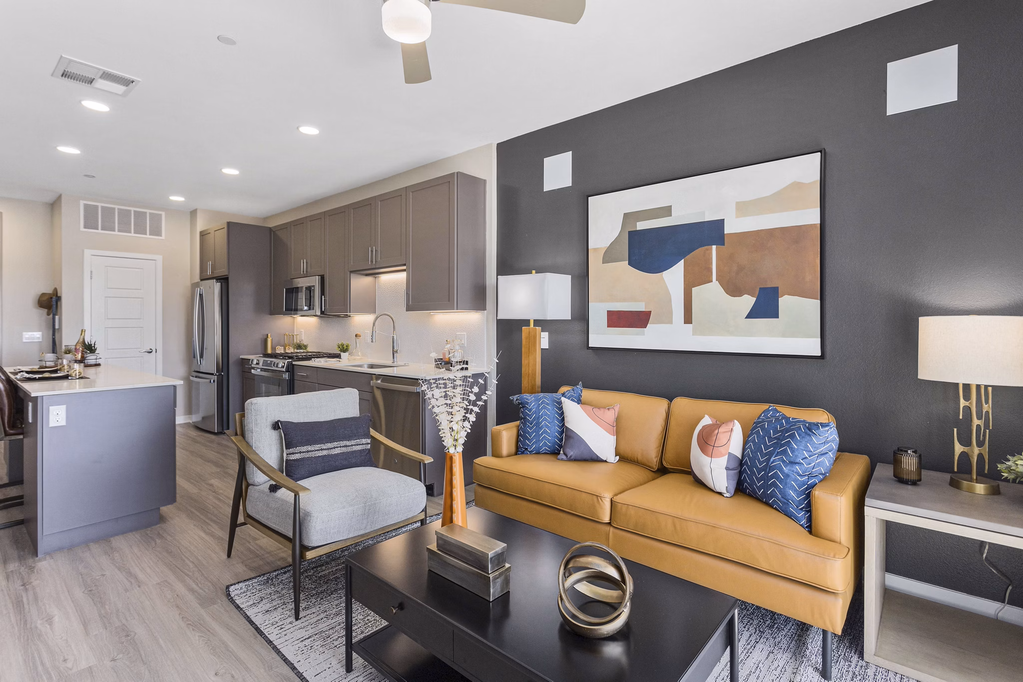living groom at Alta Rise Apartments