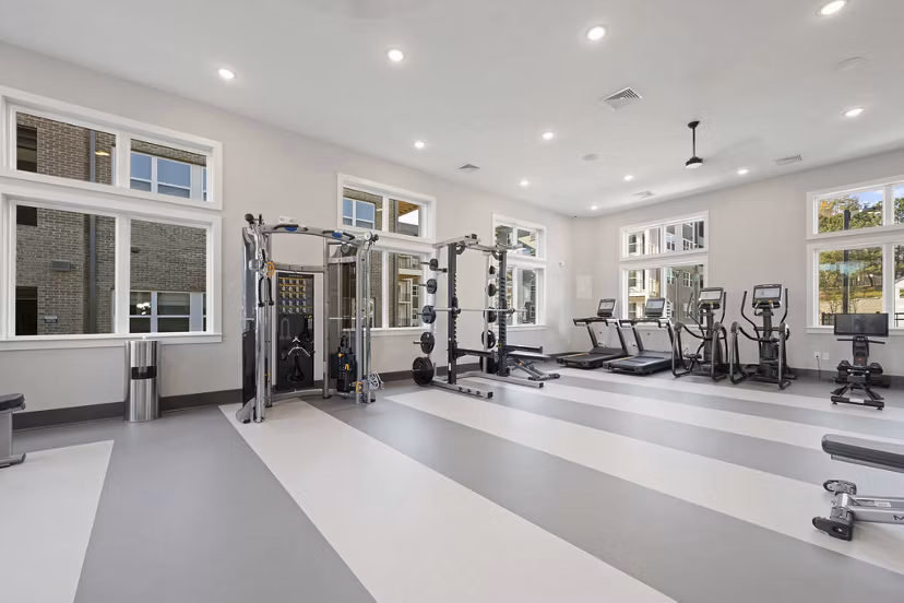 fitness center at Allora Southview Apartments