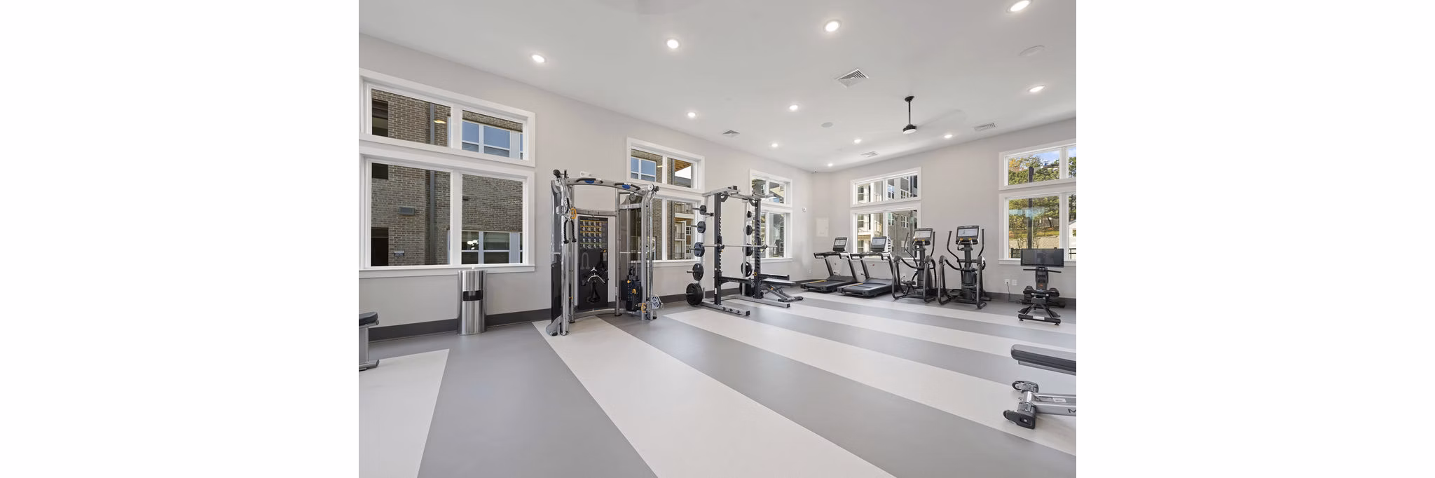 fitness center at Allora Southview Apartments