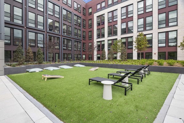courtyard at Clover at The Parks Apartments