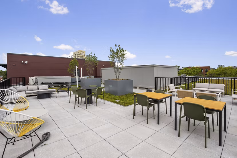 rooftop deck at Clover at The Parks Apartments