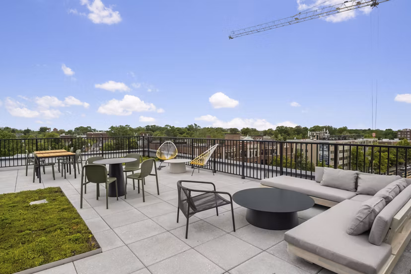 rooftop deck at Clover at The Parks Apartments