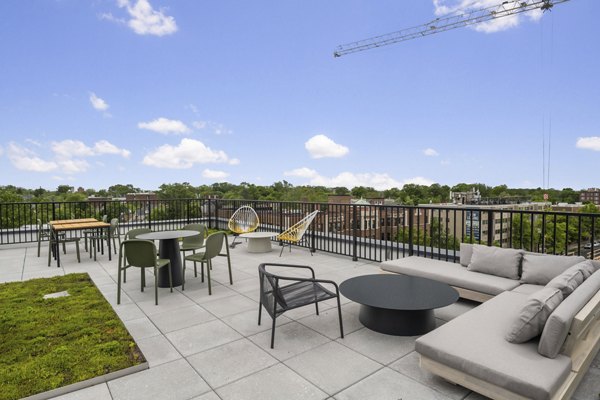 rooftop deck at Clover at The Parks Apartments