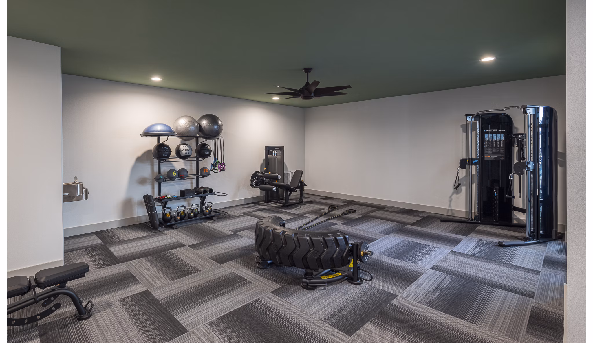 fitness center at Broadstone Garden Oaks Apartments 