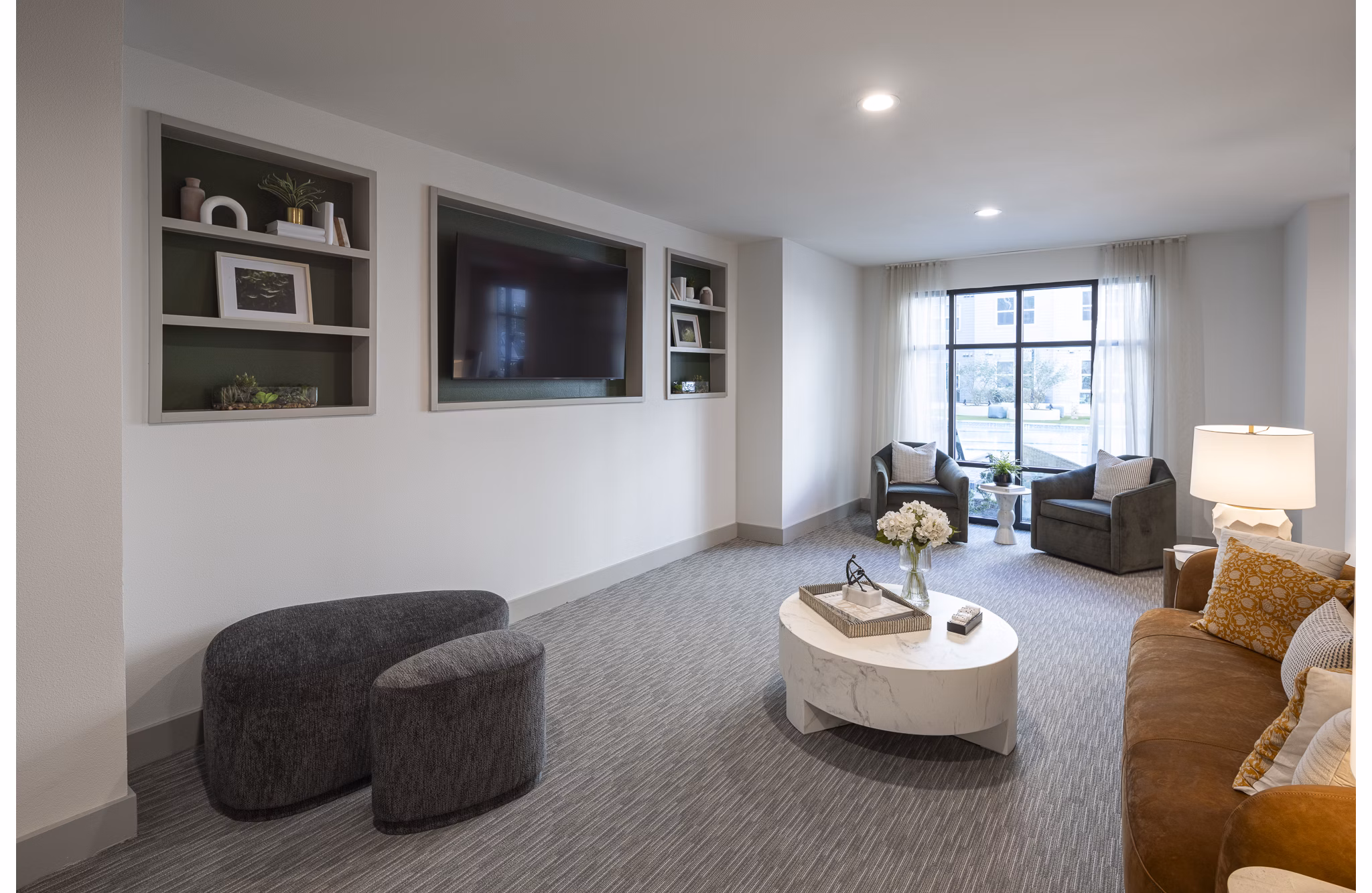 living room at Broadstone Garden Oaks Apartments 