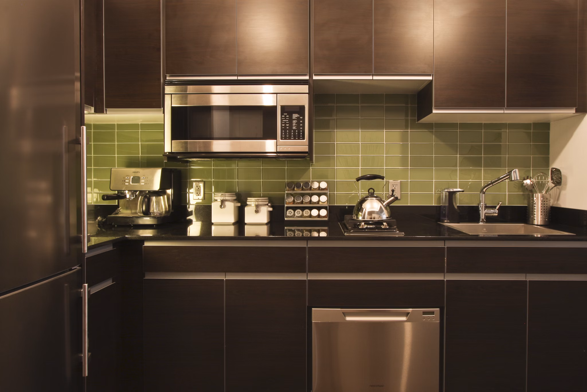 kitchen at 116 John Apartments