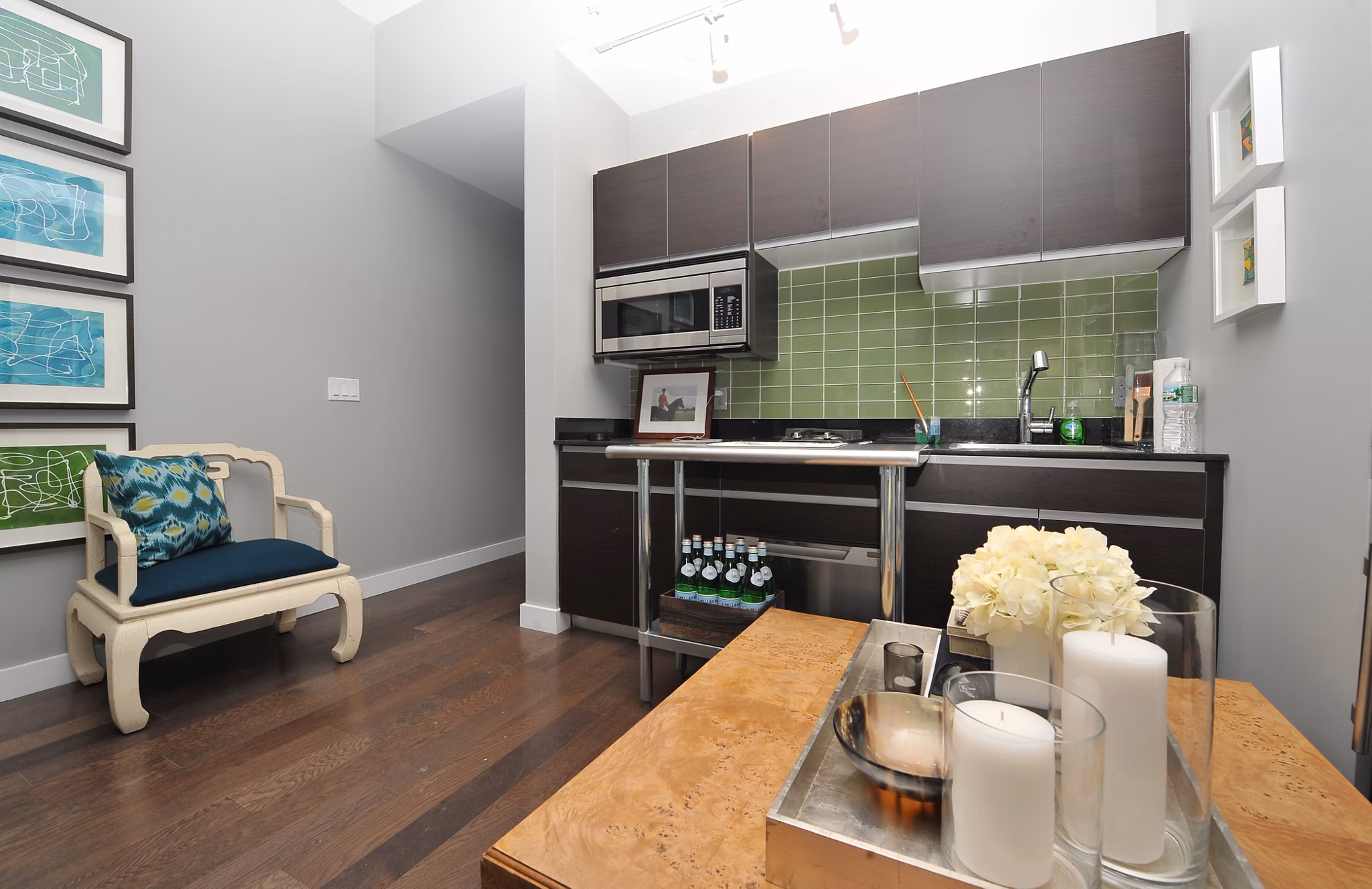 kitchen at 116 John Apartments