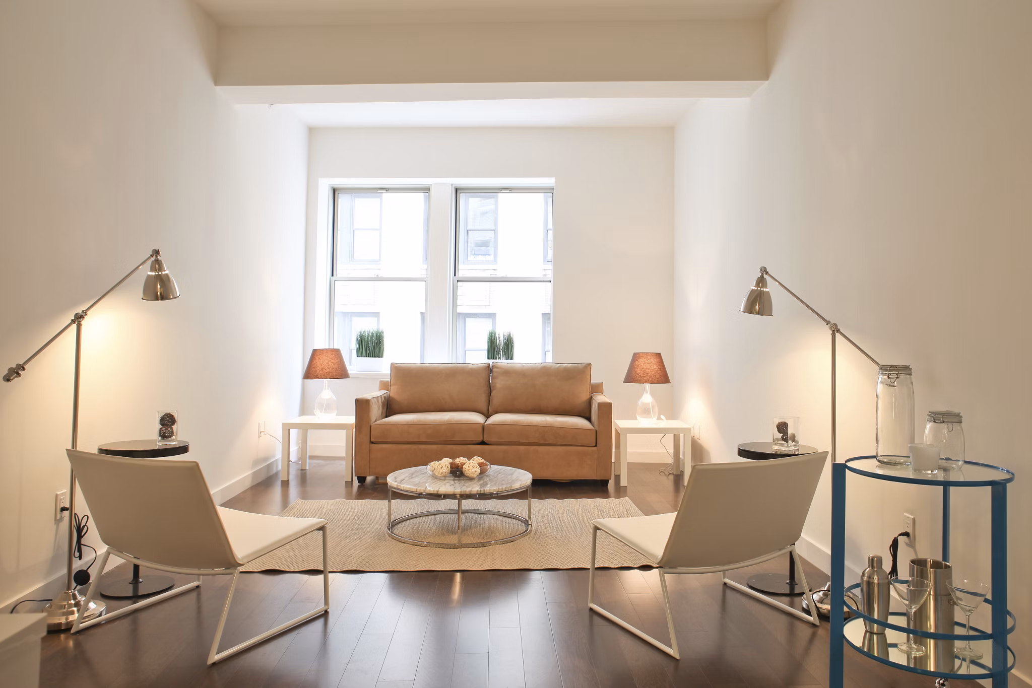 living room at 116 John Apartments