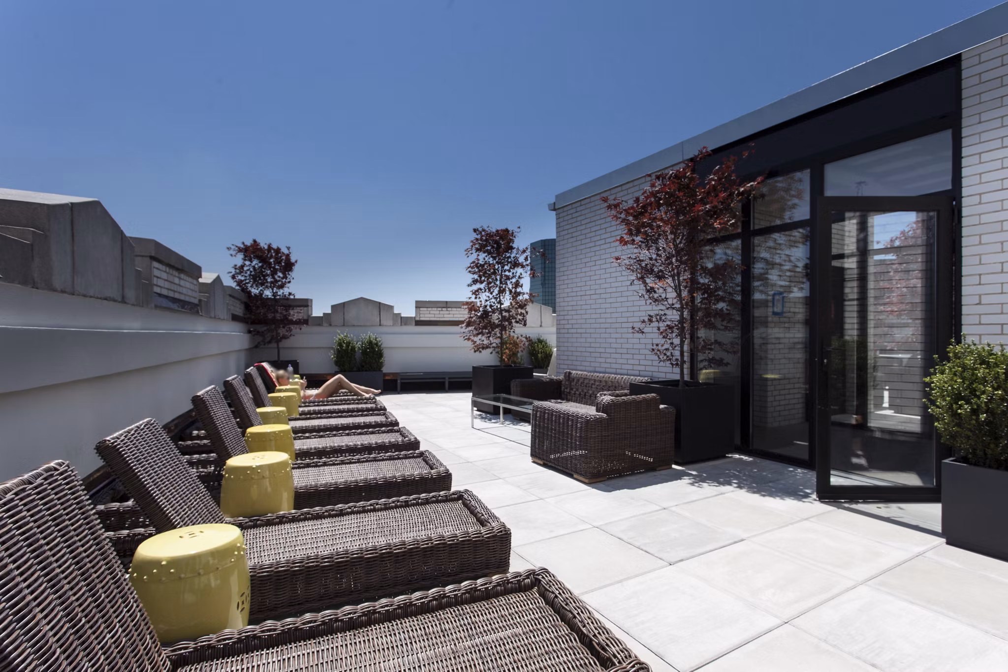 rooftop deck at 116 John Apartments