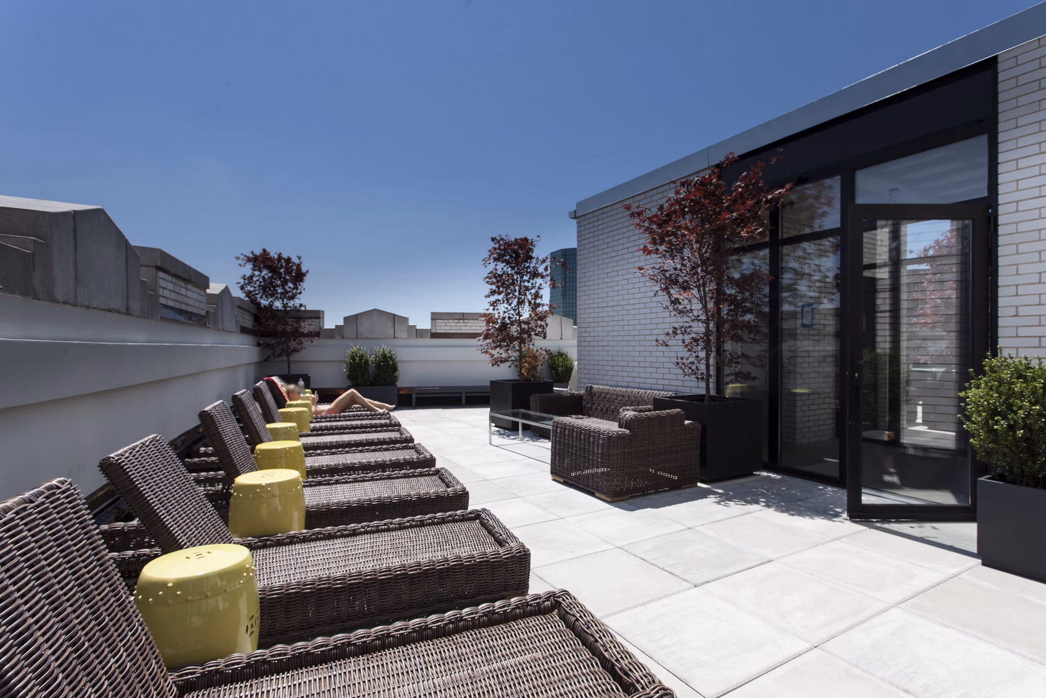 rooftop deck at 116 John Apartments