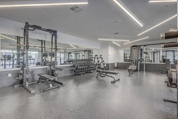 fitness center at The Opal Apartments