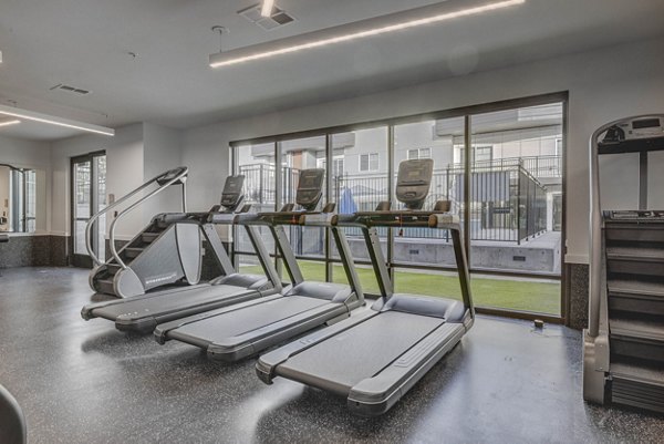 fitness center at The Opal Apartments