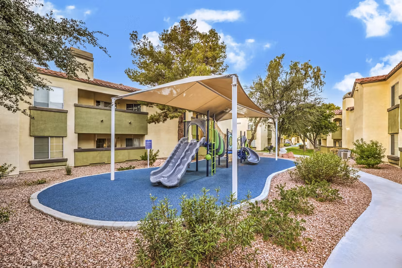 Well-equipped playground at Parkway Townhomes offering family-friendly amenities