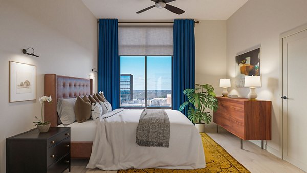 bedroom at The Campbell Apartments