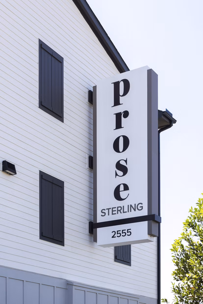 signage at Prose Sterling Apartments