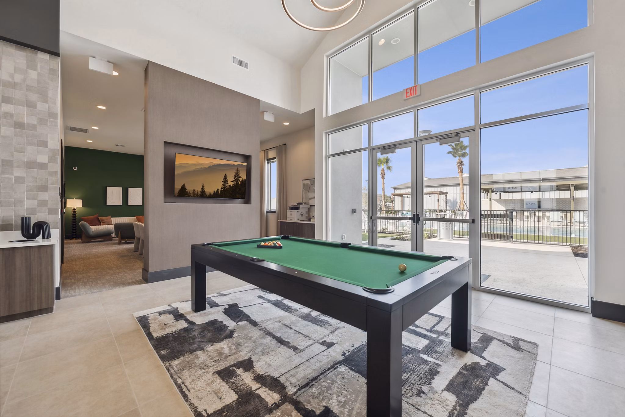 game room at Alta Trails Apartments