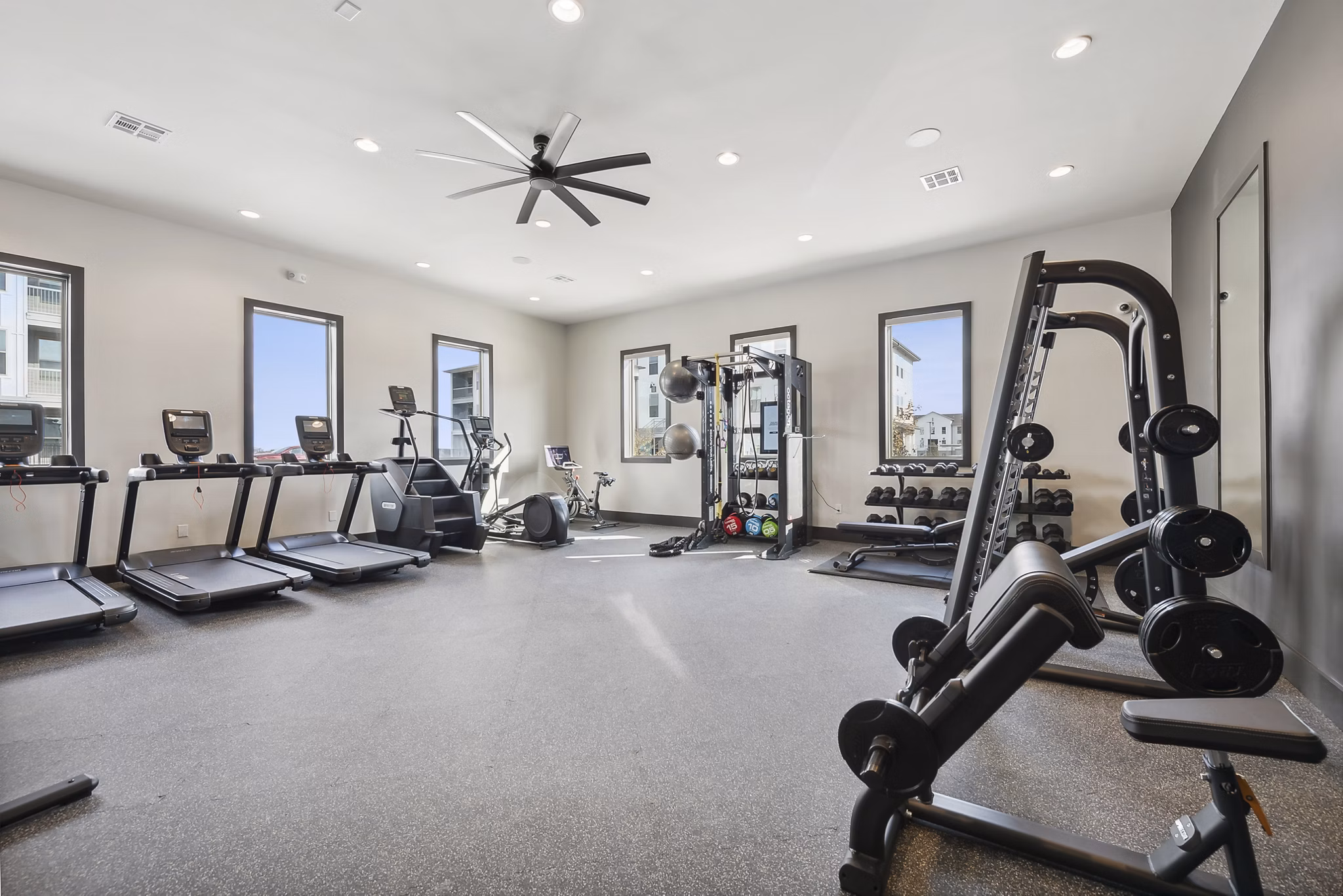 fitness center at Alta Trails Apartments