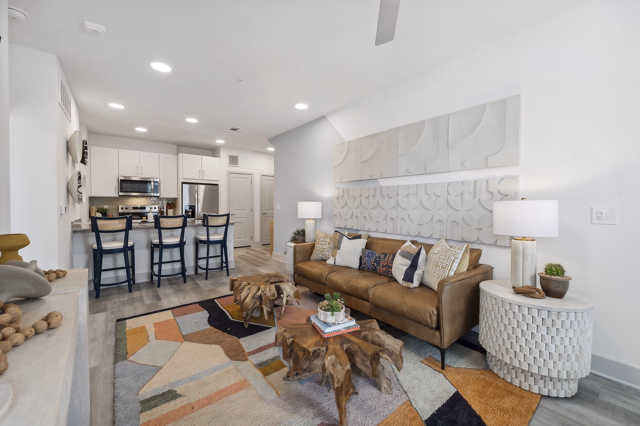 living room at Alta Trails Apartments