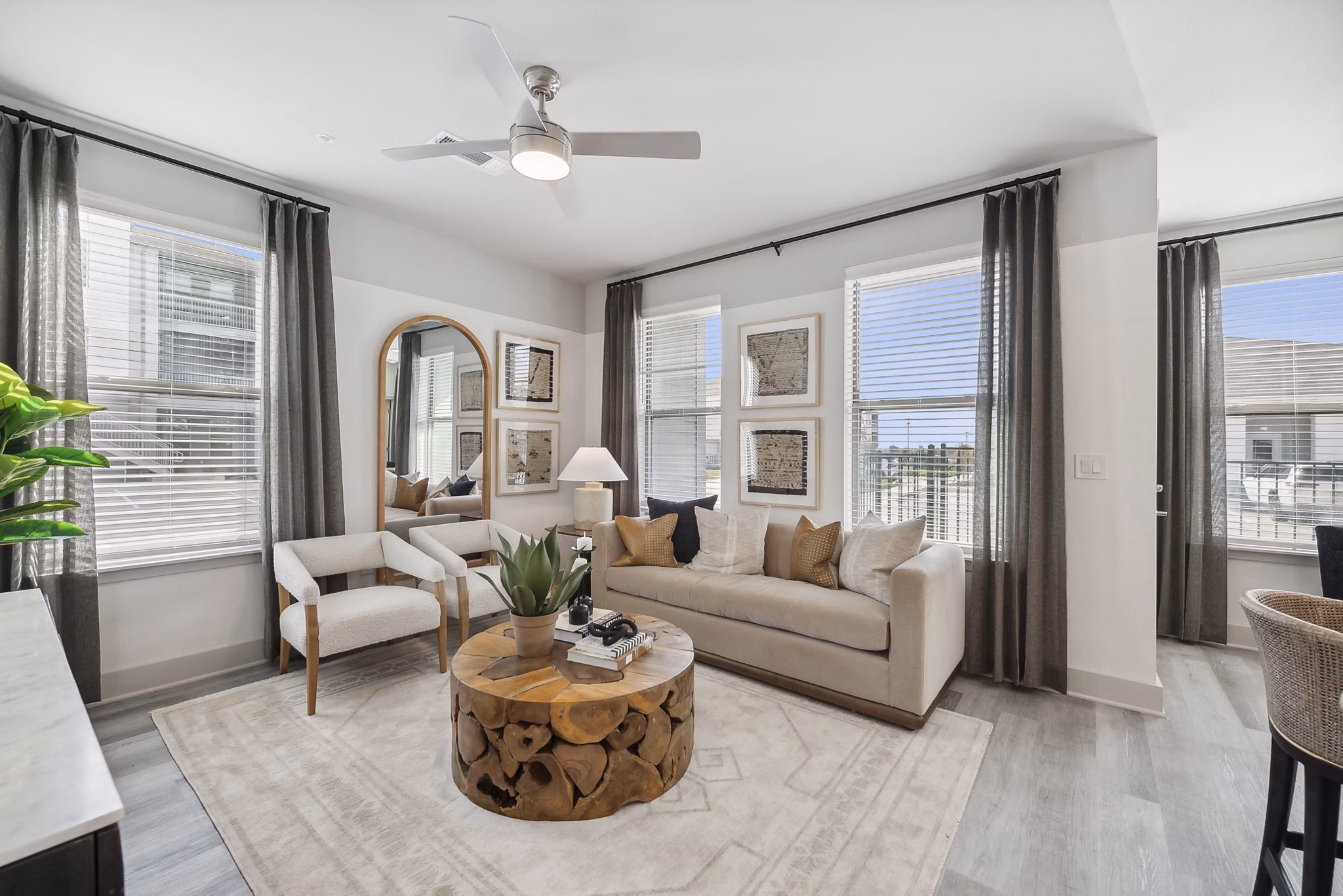 living room at Alta Trails Apartments