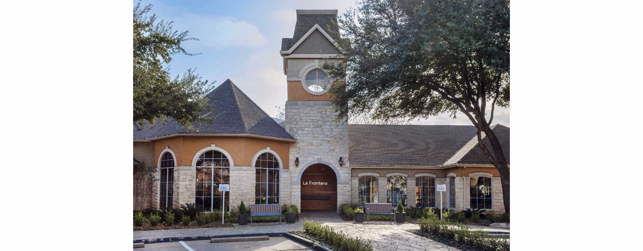 exterior at District on La Frontera Apartments