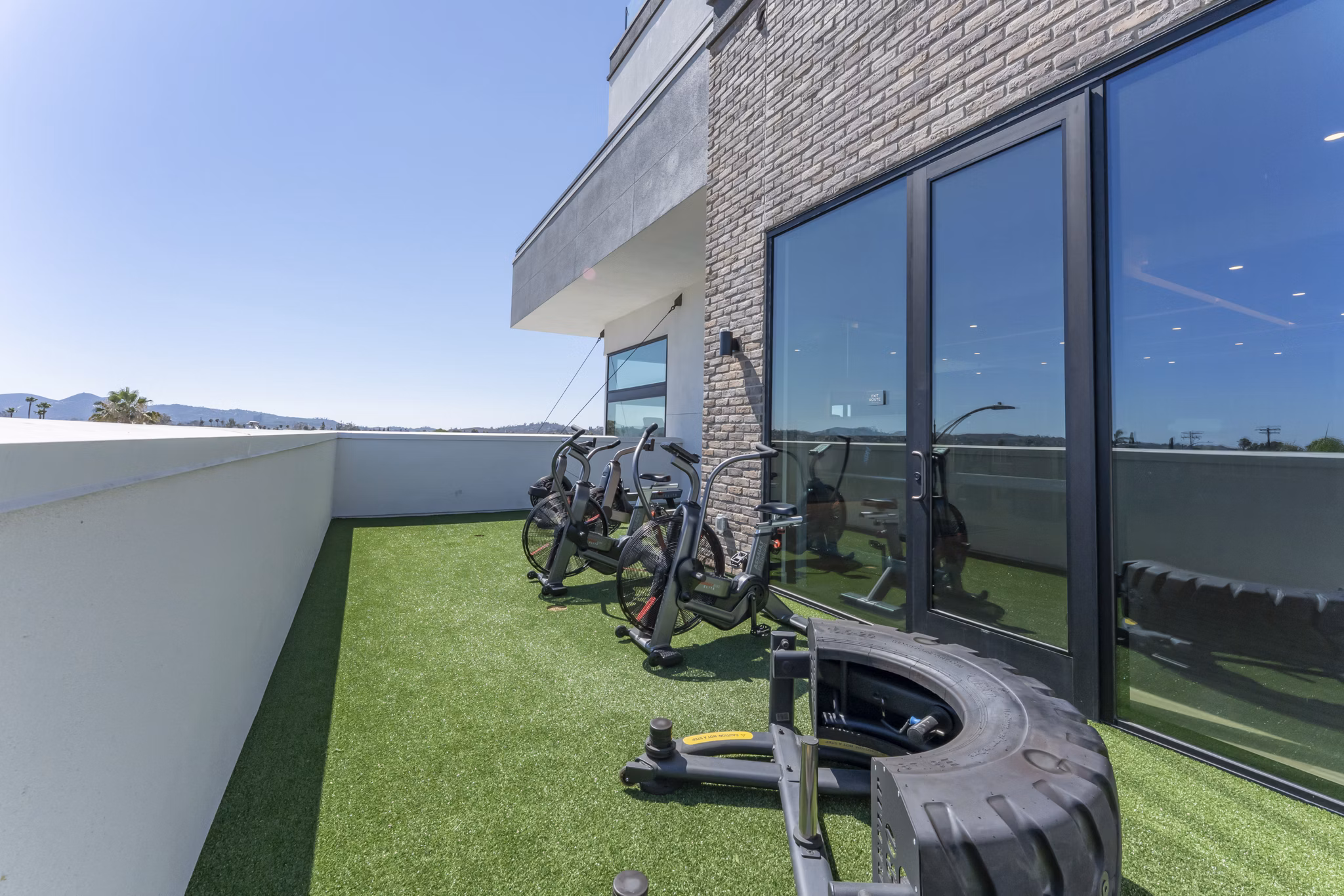 fitness center at Restore at Carolina Park