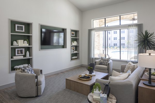 Upscale clubhouse with modern furnishings at Prose Thunder Rock Apartments