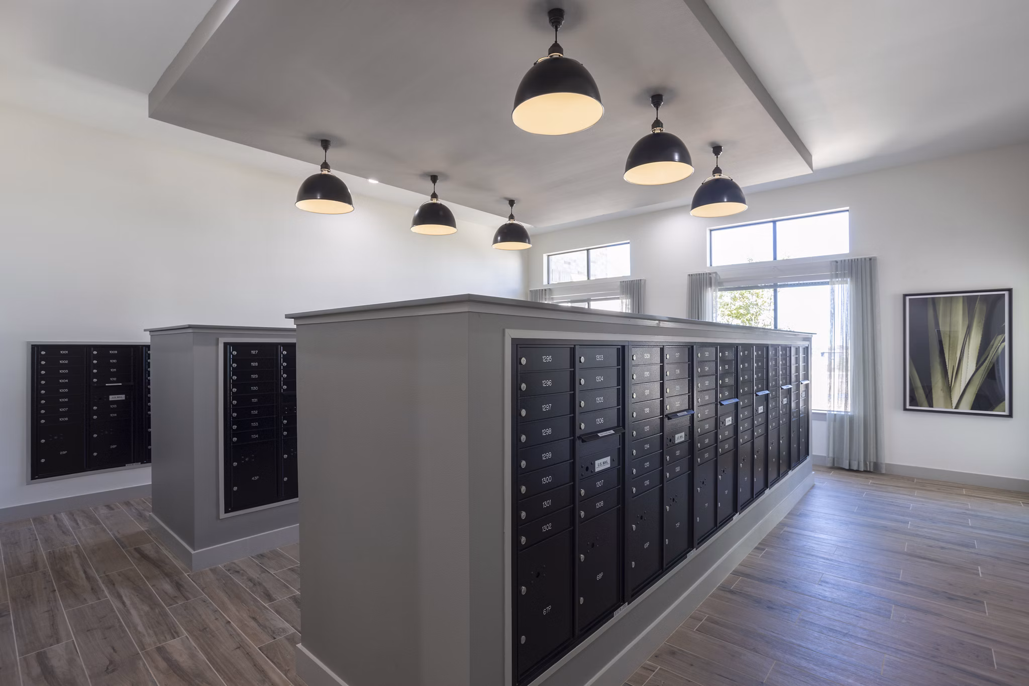 Clubhouse featuring modern design and lounge area at Prose Thunder Rock Apartments