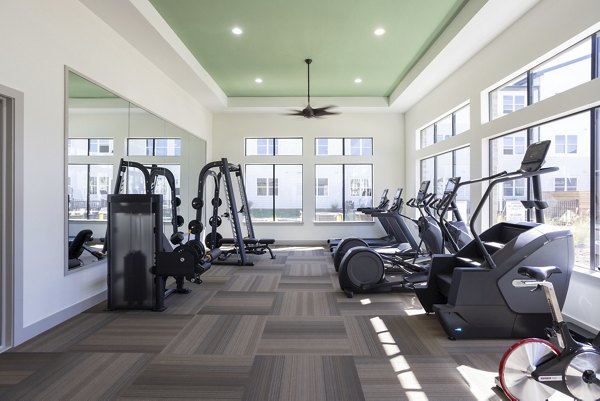 State-of-the-art fitness center with modern equipment at Prose Thunder Rock Apartments, ideal for active lifestyles and wellness-focused residents